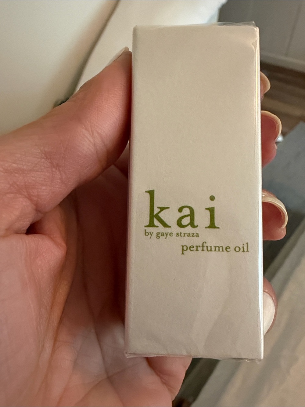 Kai Perfume Oil - White Packaging with Green Logo